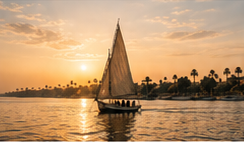 Felucca on the Nile in Luxor